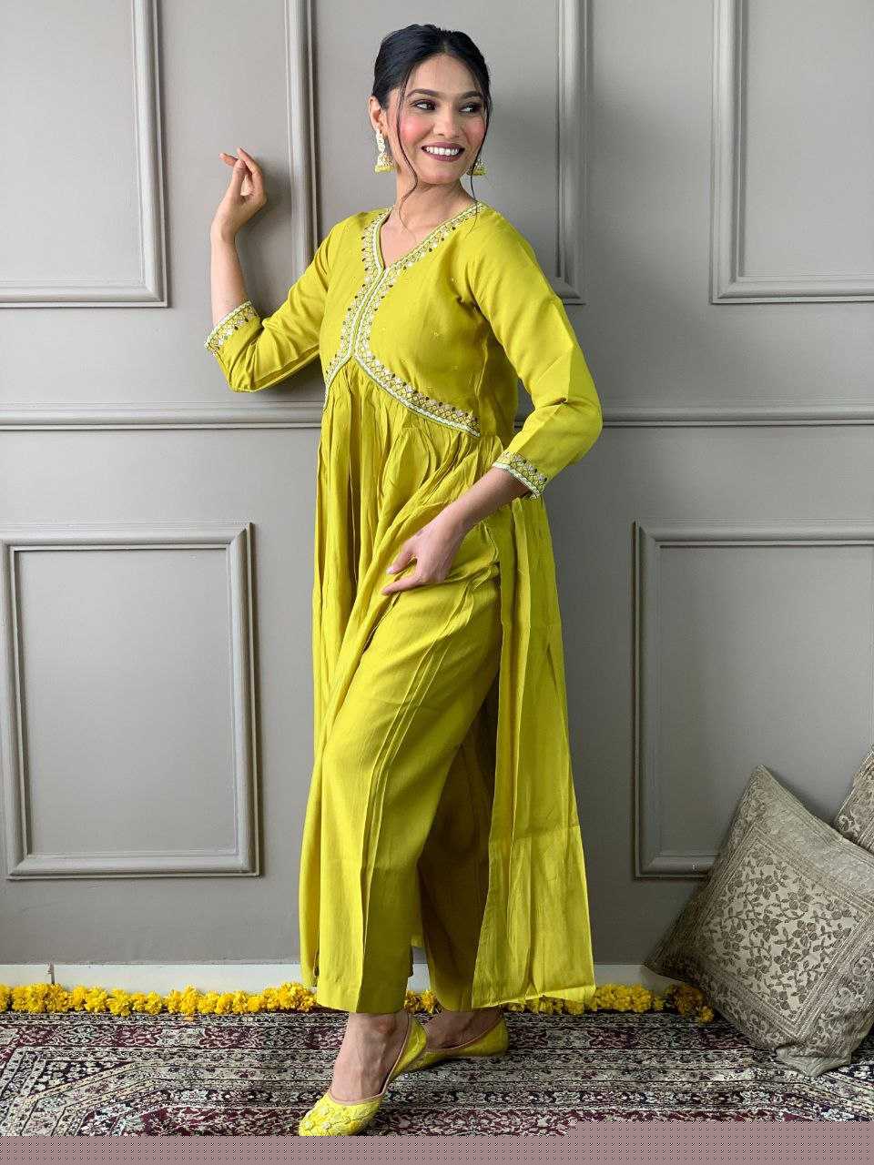 Viscose Chanderi Kurti - MYLUXURY LANE ENTERPRISE
